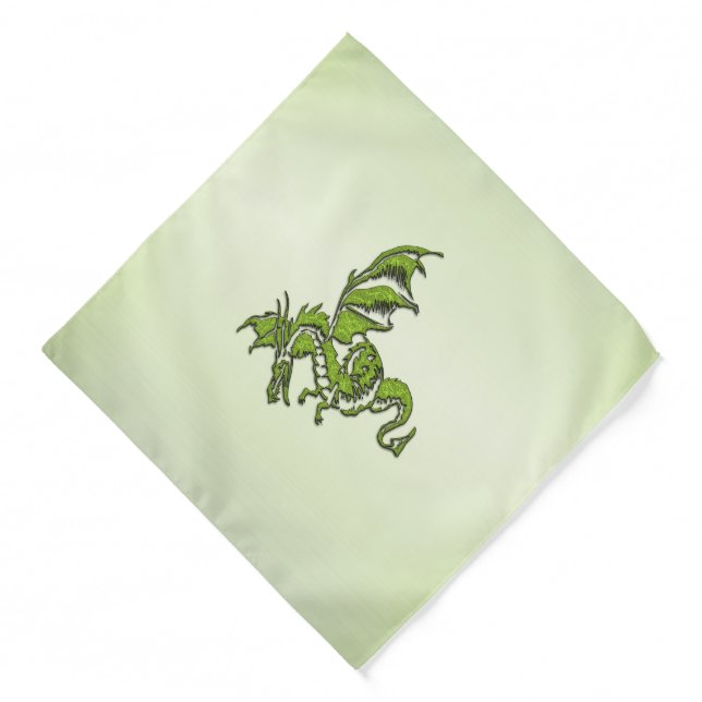 Green Flying Dragon  Bandana (Front)
