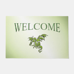Green Flying Dragon  Doormat