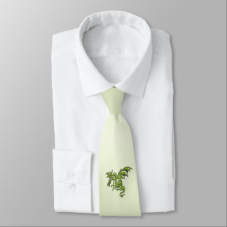 Green Flying Dragon Neck Tie
