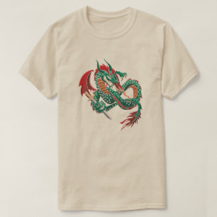 Green Flying Dragon  T-Shirt