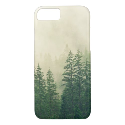 Green Foggy Rocky Mountains Colorado USA Adventure iPhone 87 Case