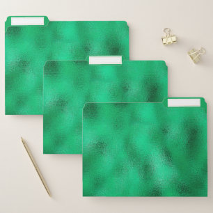 Green Foil File Folder