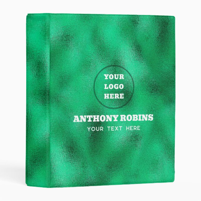 Green Foil  Mini Binder (Front/Spine)