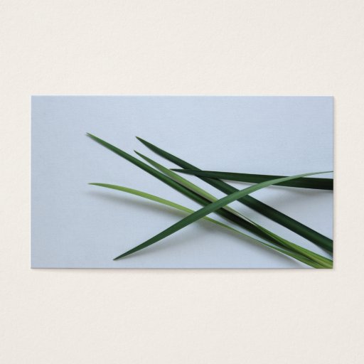 Customizable green foliage business card templates
