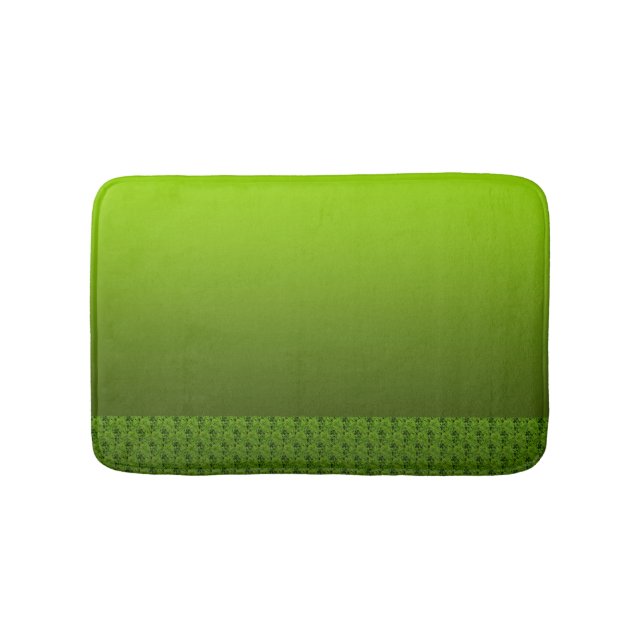Green Foliage Bathroom Mat (Front)