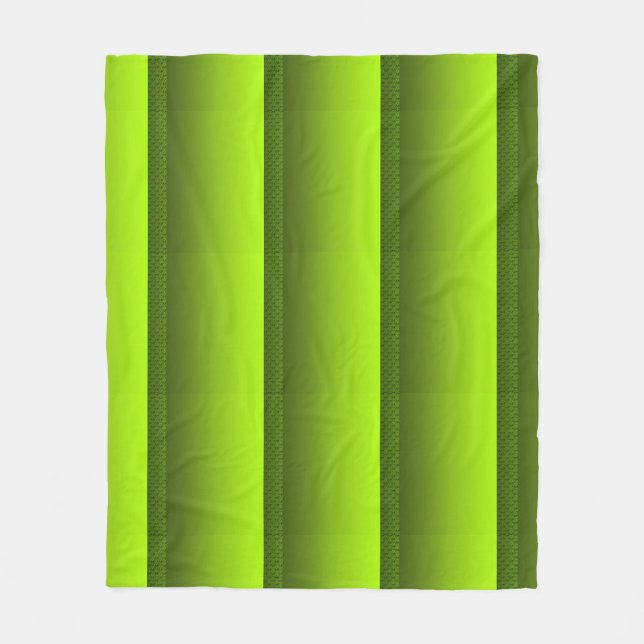 Green Foliage Fleece Blanket (Front)