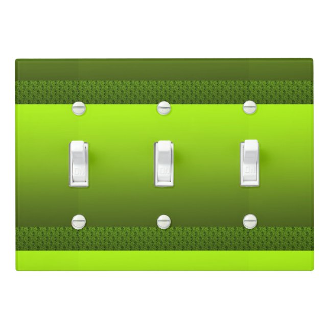 Green Foliage Light Switch Cover (In Situ)