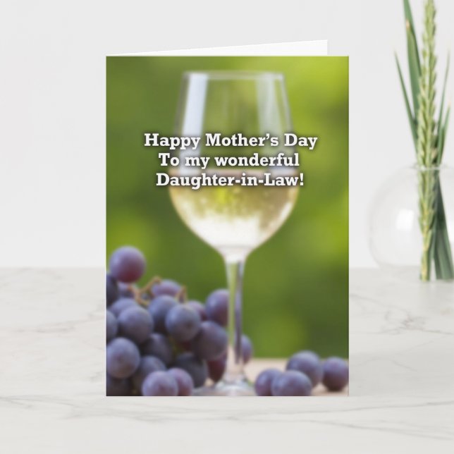 Green Foliage Mothers Day Card (Front)