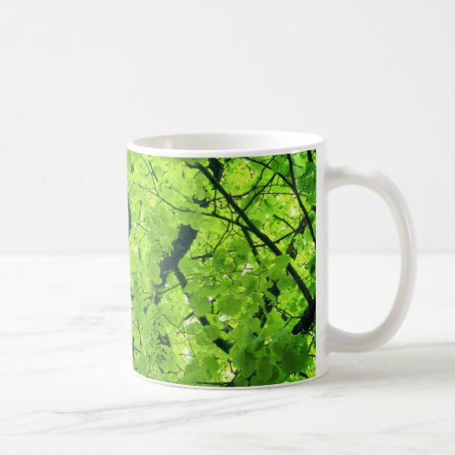 Green Foliage Tree Canopy Coffee Mug