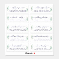 Create Your Own Wedding Guest Address Sticker, Zazzle