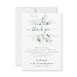 green folige funeral thank you note green folige funeral thank you note