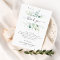 green folige funeral thank you note