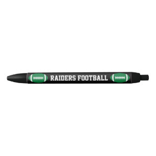 Green Football Custom Team Name or Text Coach's Pen