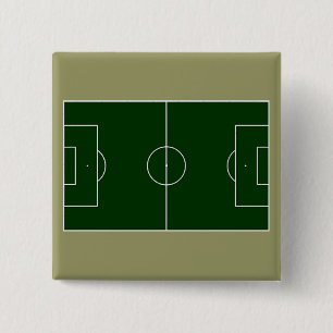 green football stadium pinback button