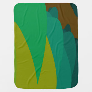 Green Forest Baby Blanket