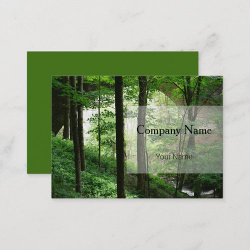 Green Forest Bridge Business Cards