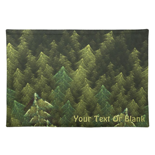 Green Forest Cloth Placemat (Front)