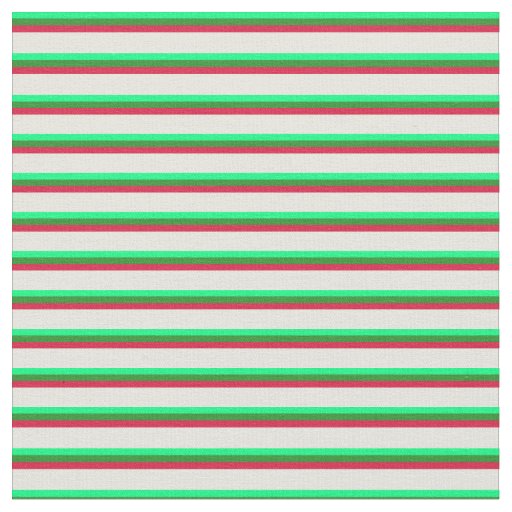 Green, Forest Green, Crimson, and Beige Pattern Fabric