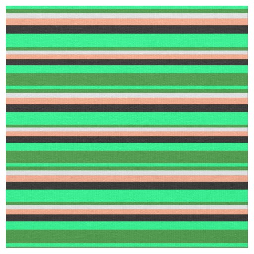 Green, Forest Green, Lavender, Light Salmon, Black Fabric