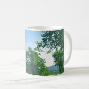 Green Forest Landscape Photography Magnet Coffee Mug