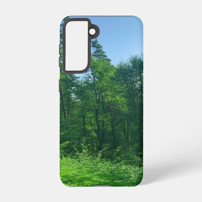 Green Forest Landscape Photography  Samsung Galaxy Case (Back)