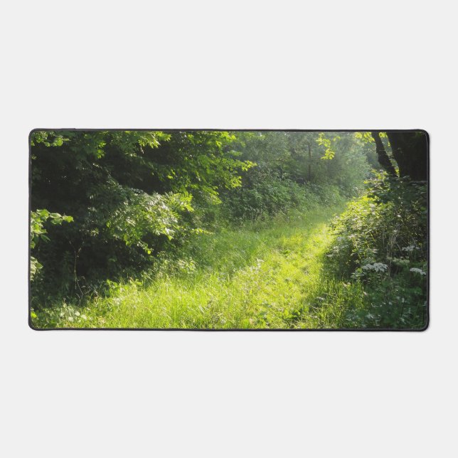 Green Forest Meadow  Desk Mat (Front)
