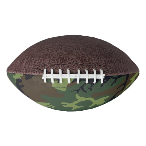 Green Forest Military Camo Football