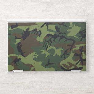 Green Forest Military Camo HP Laptop Skin