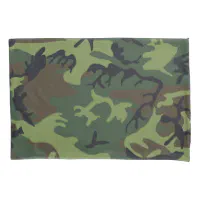 Country Pink Green Army Camo Camouflage Pattern Pillowcase, Zazzle