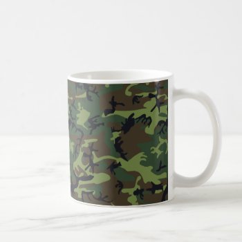 Green Forest Military Camouflage Pattern Coffee Mug by Tissling at Zazzle