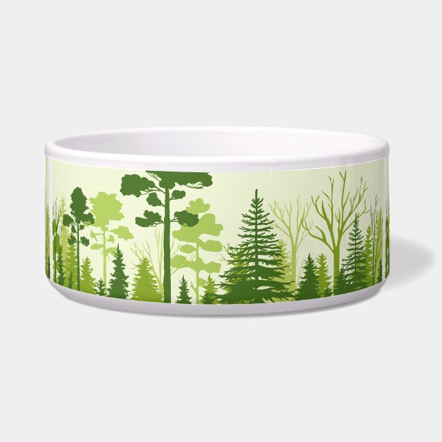 Green Forest pet bowls (Front)