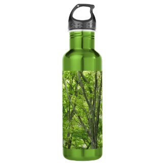 Green Forest Stainless Steel Water Bottle