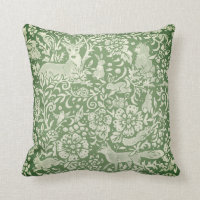 Green Forest Woodland Animal Nature Tapestry Look