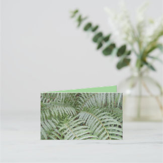 Green Fouerge Folded Appointment Card