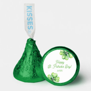 Green Four Leaf Clover Happy Saint Patricks Day Hershey®'s Kisses®