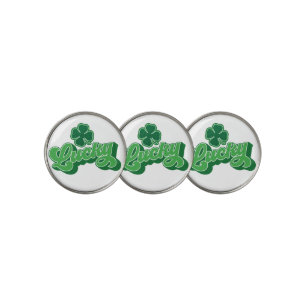 Green Four Leaf Clover Lucky Golf Ball Markers