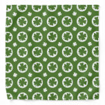 Green Four Leaf Clover Pattern Bandana