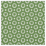 Green Four Leaf Clover Pattern Fabric