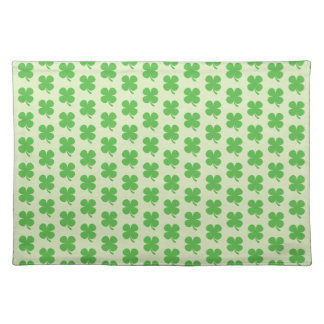 Green Four Leaf Clover Pattern Place Mats