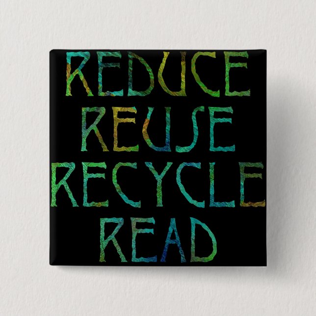 Green Four Rs Button (Front)