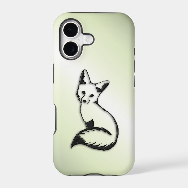 Green Fox   Iphone Case (Back)