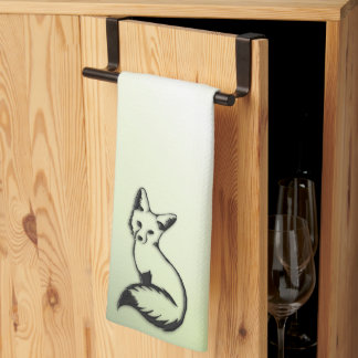 Green Fox   Kitchen Towel