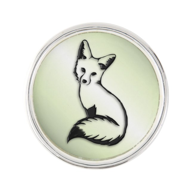 Green Fox   Lapel Pin (Front)