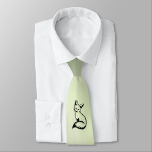 Green Fox Neck Tie