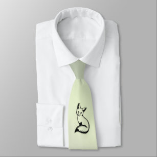 Green Fox   Neck Tie