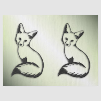 Green Fox   Tissue Paper