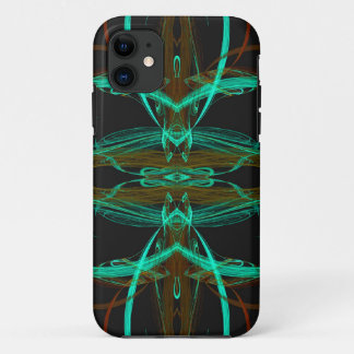 Green Fractal iPhone 5 Case-Mate Barely There 11 Case