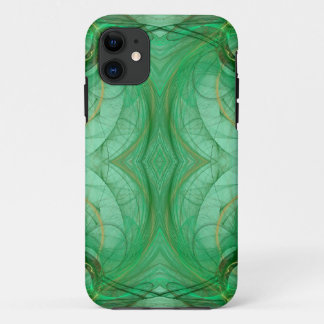 Green Fractal iPhone 5 Case-Mate Barely There 11 Case
