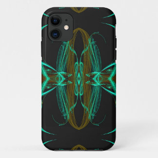 Green Fractal iPhone 5 Custom Case-Mate ID 11 Case