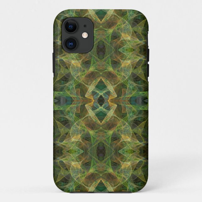 Green Fractal iPhone 5 Custom Case-Mate ID Case (Back)